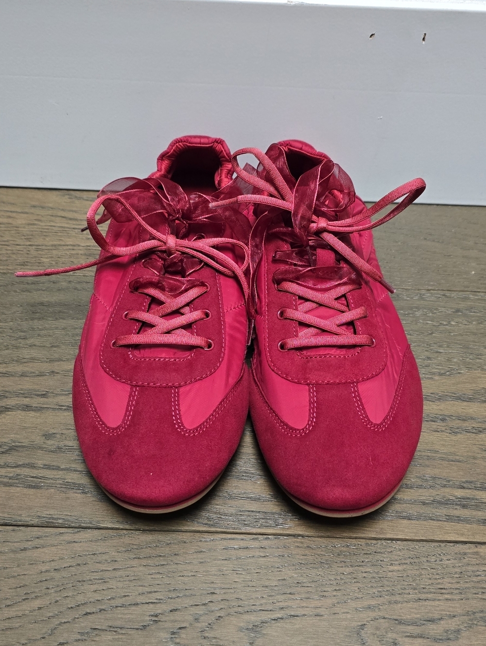 Vivaia Yancy Jogger Re-Nylon Sneakerina Sneaker in Brick Red - Picture 6 of 13